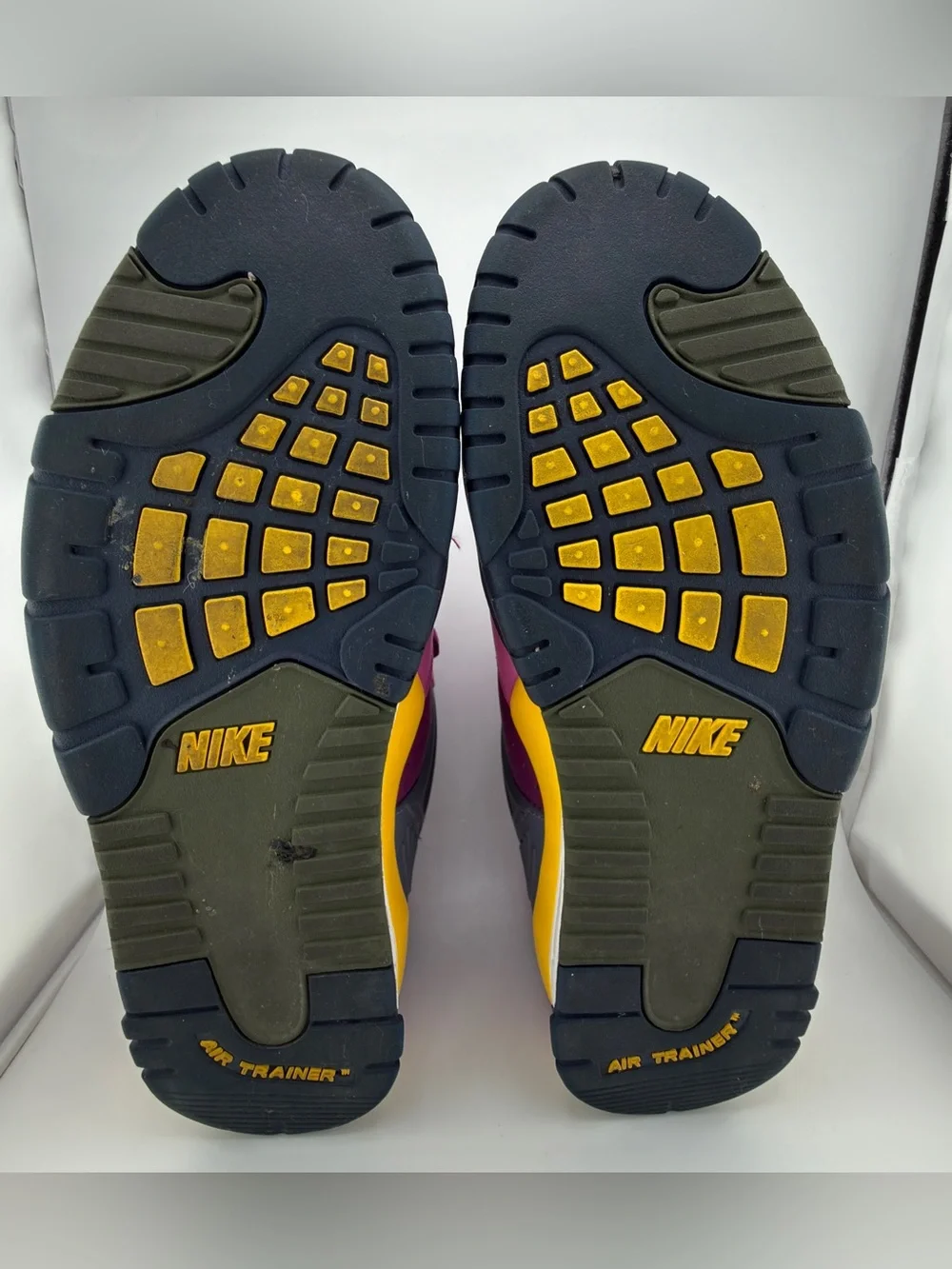 Nike Air Trainer 3 QS Viotech 2020 Men’s 10.5 Purple Yellow Sneakers